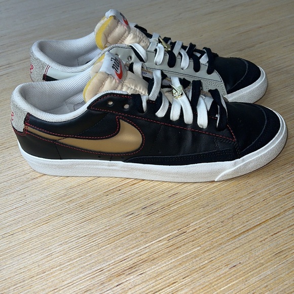 Nike Blazer Low 77 Black Natural Removable Swoosh removable swoosh’s not incl. - Picture 3 of 12